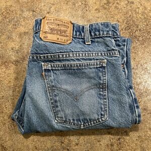 Vintage Levis 517 Orange Tab 38x32 (fits 36x31) Bootcut 90s Made In USA
